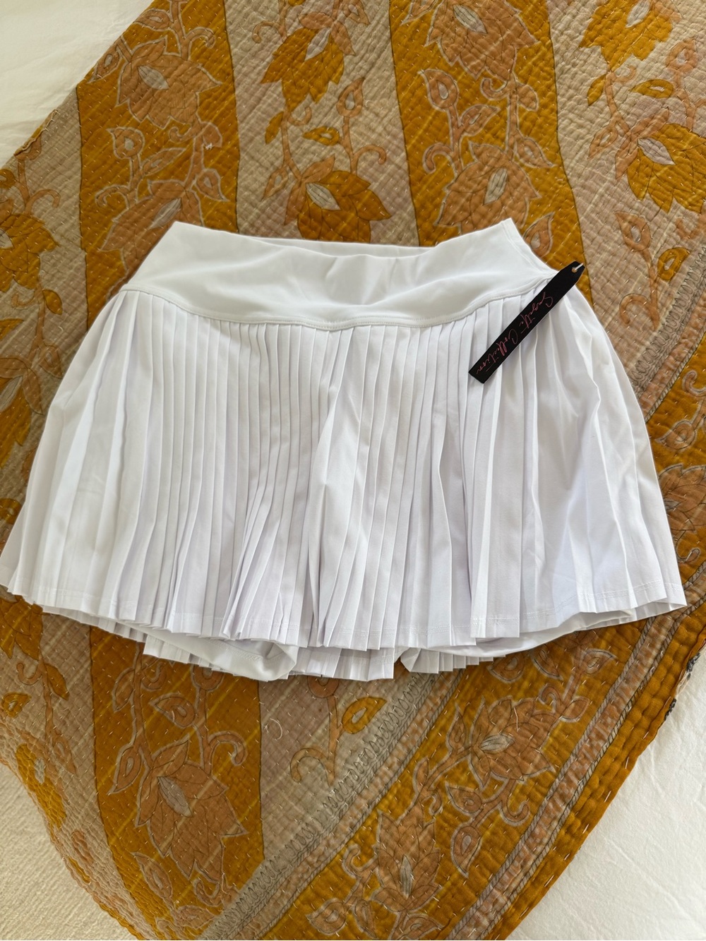 New with tages Designer White Pleated Tennis Skirt Skort M medium Nordstrom